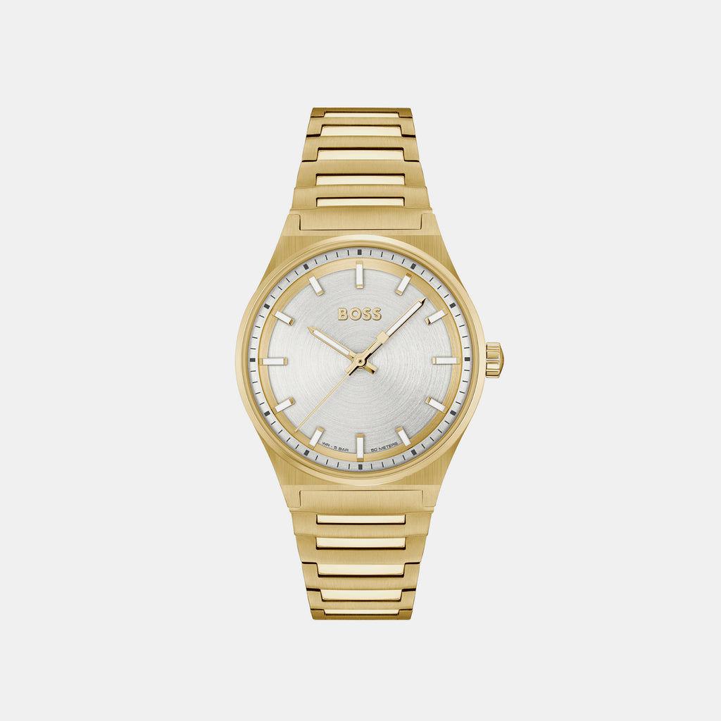 Boss Round Silver Analog watch