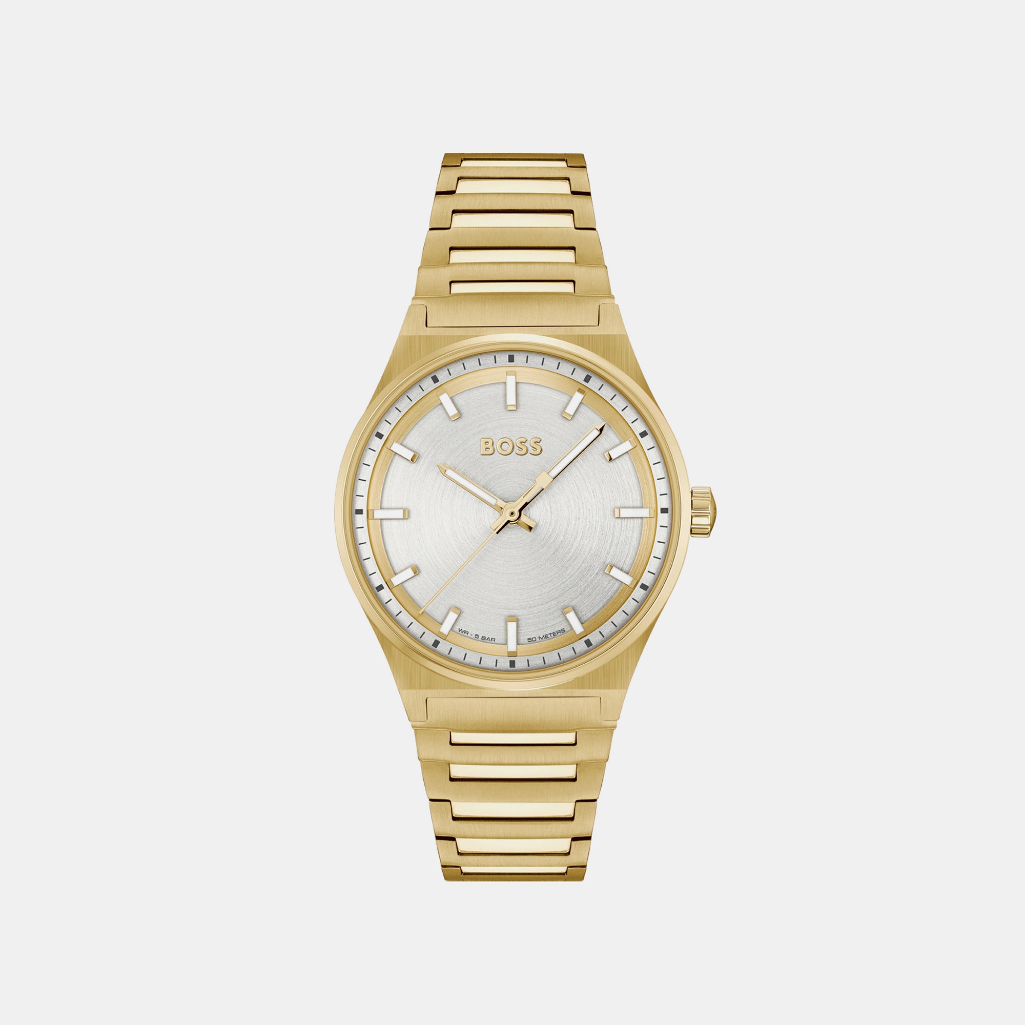 Boss Round Silver Analog watch