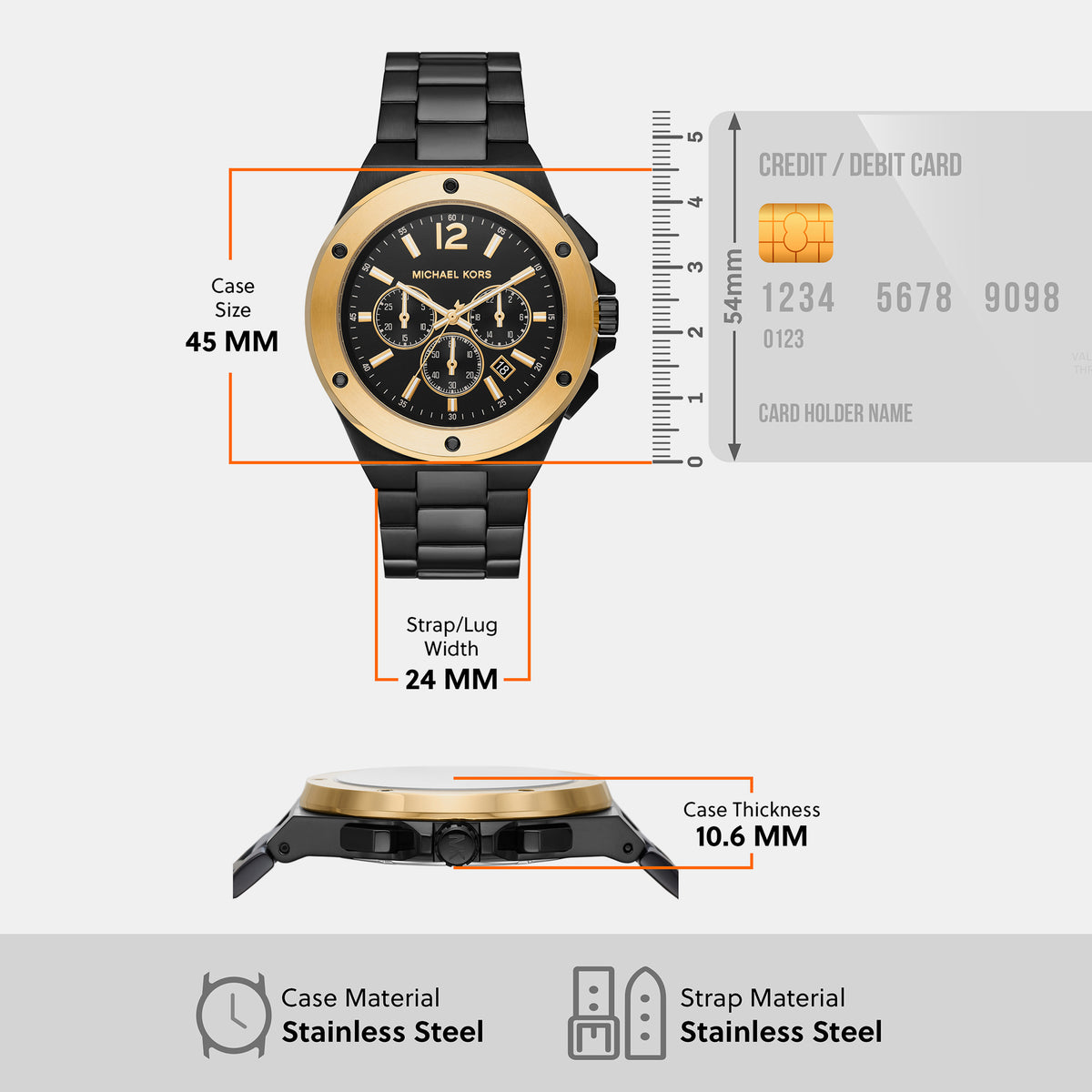 Michael Kors Round Quartz Chronograph Men watch