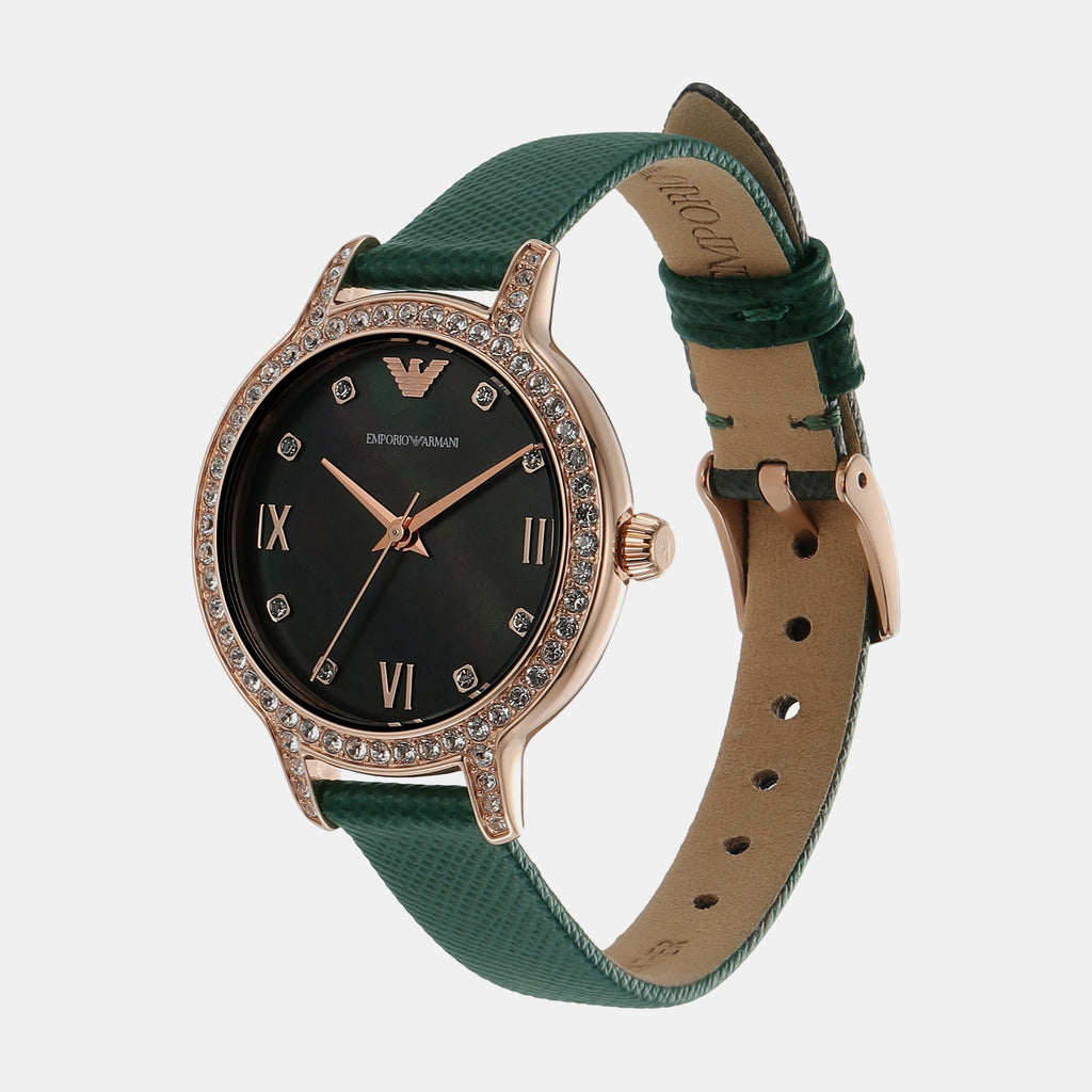 Emporio Armani Women Round Green watch
