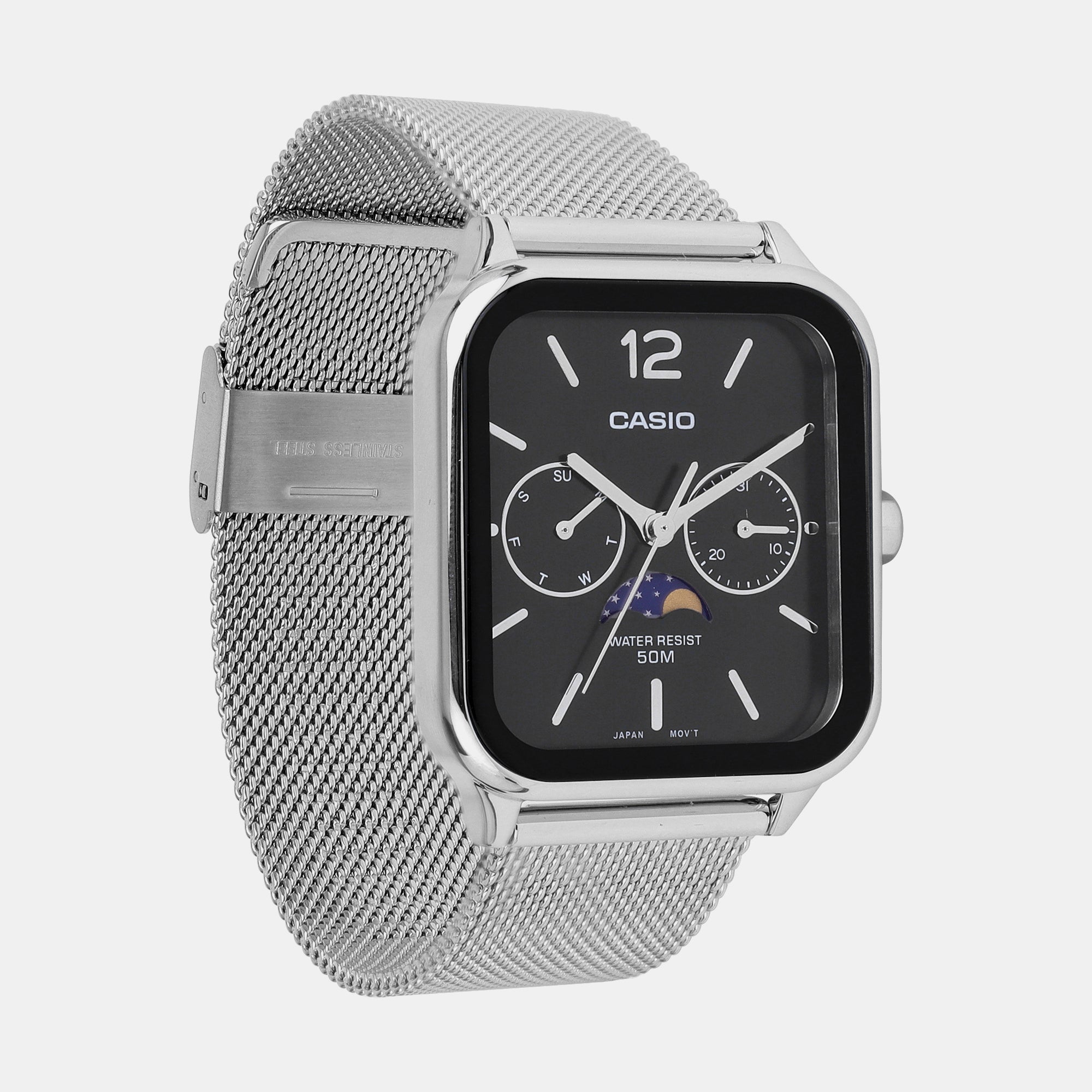 Casio Men Rectangular Grey watch