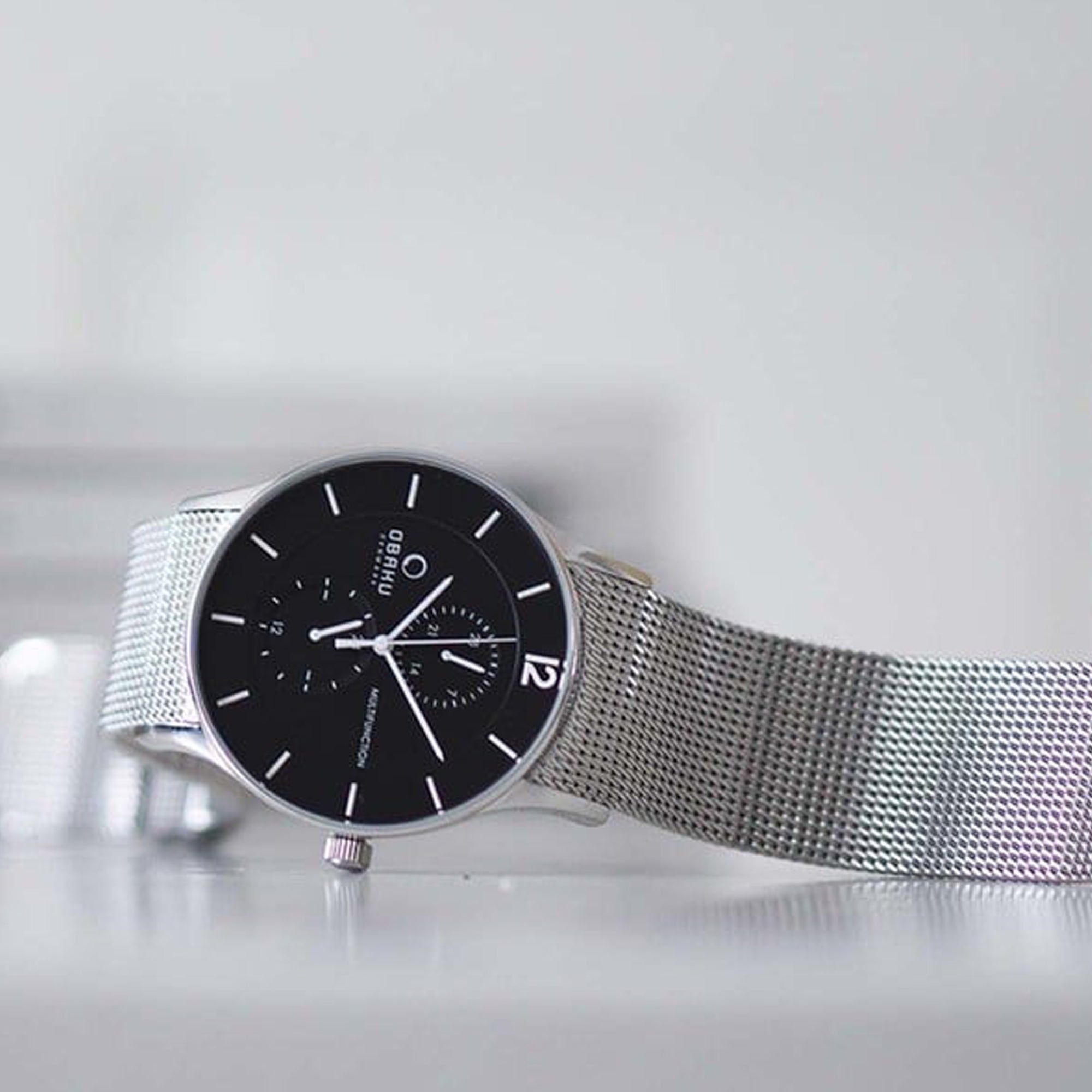 Obaku Stainless Steel Round watch