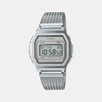 Casio Rectangular Silver Digital watch