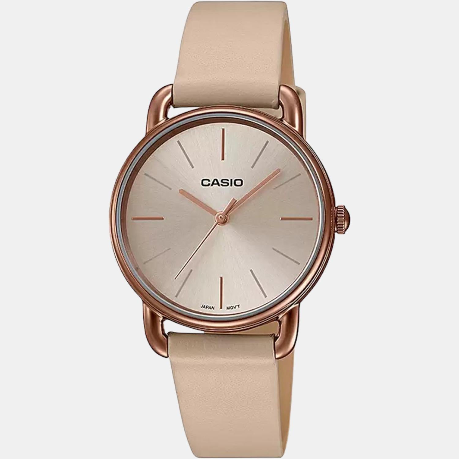 Casio leather clearance strap watches