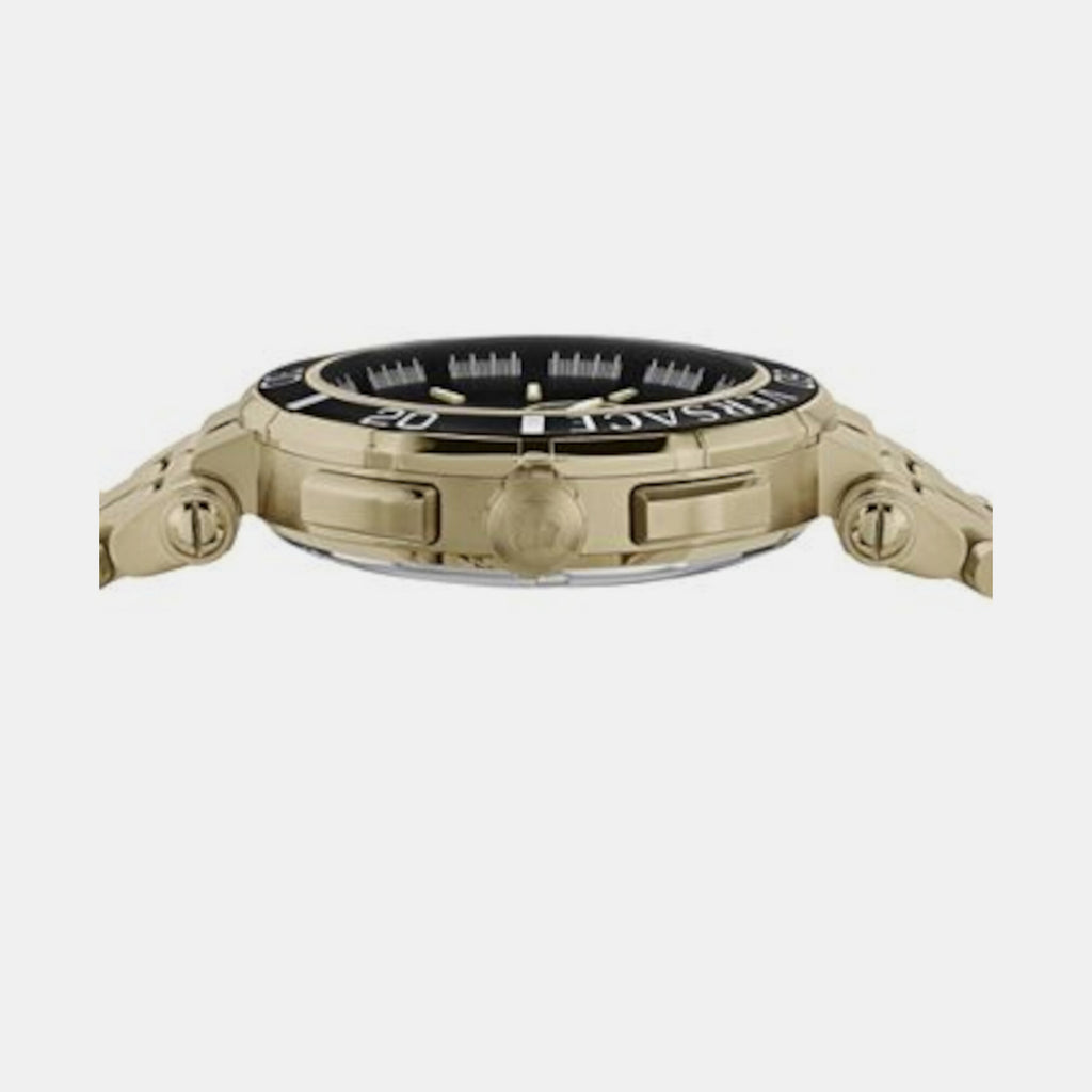Versace Men Round Black watch