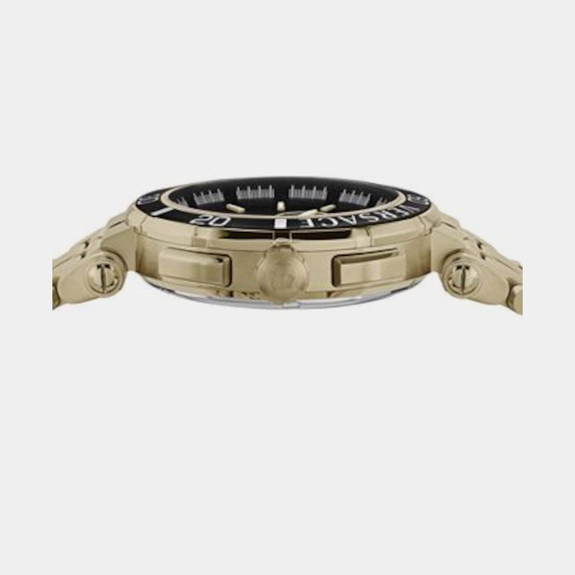 Versace Men Round Black watch