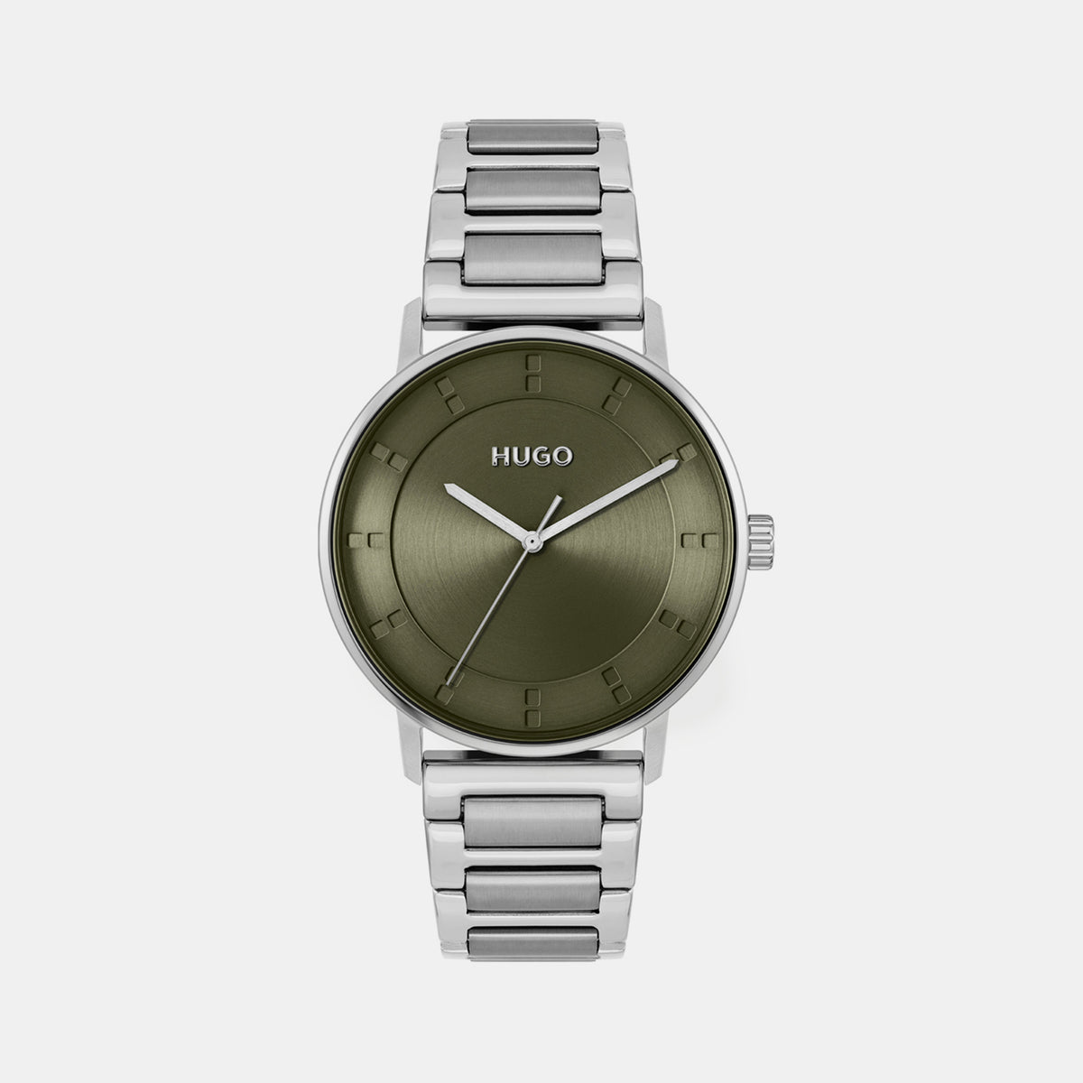 Boss Round Green Analog watch