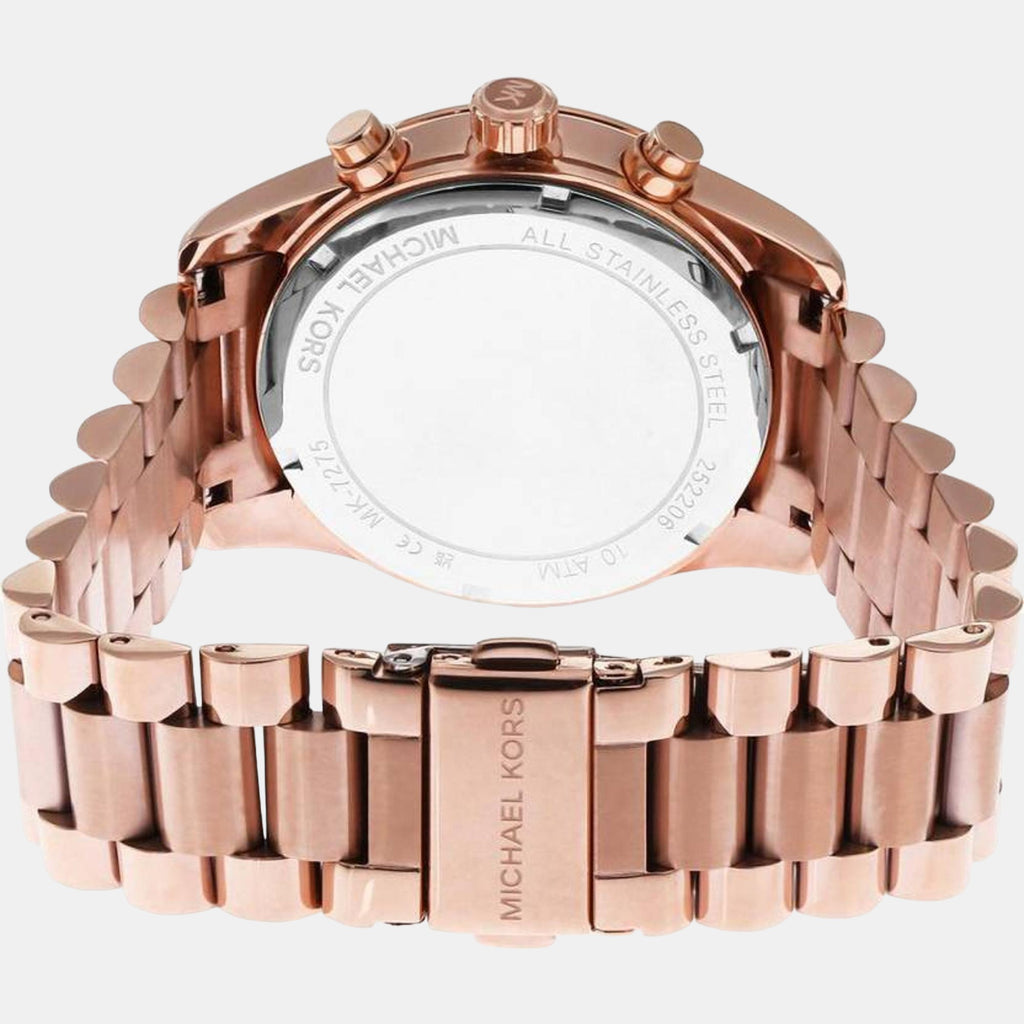 Lexington Women Quartz Red Dial Chronograph Stainless Steel Watch MK7275