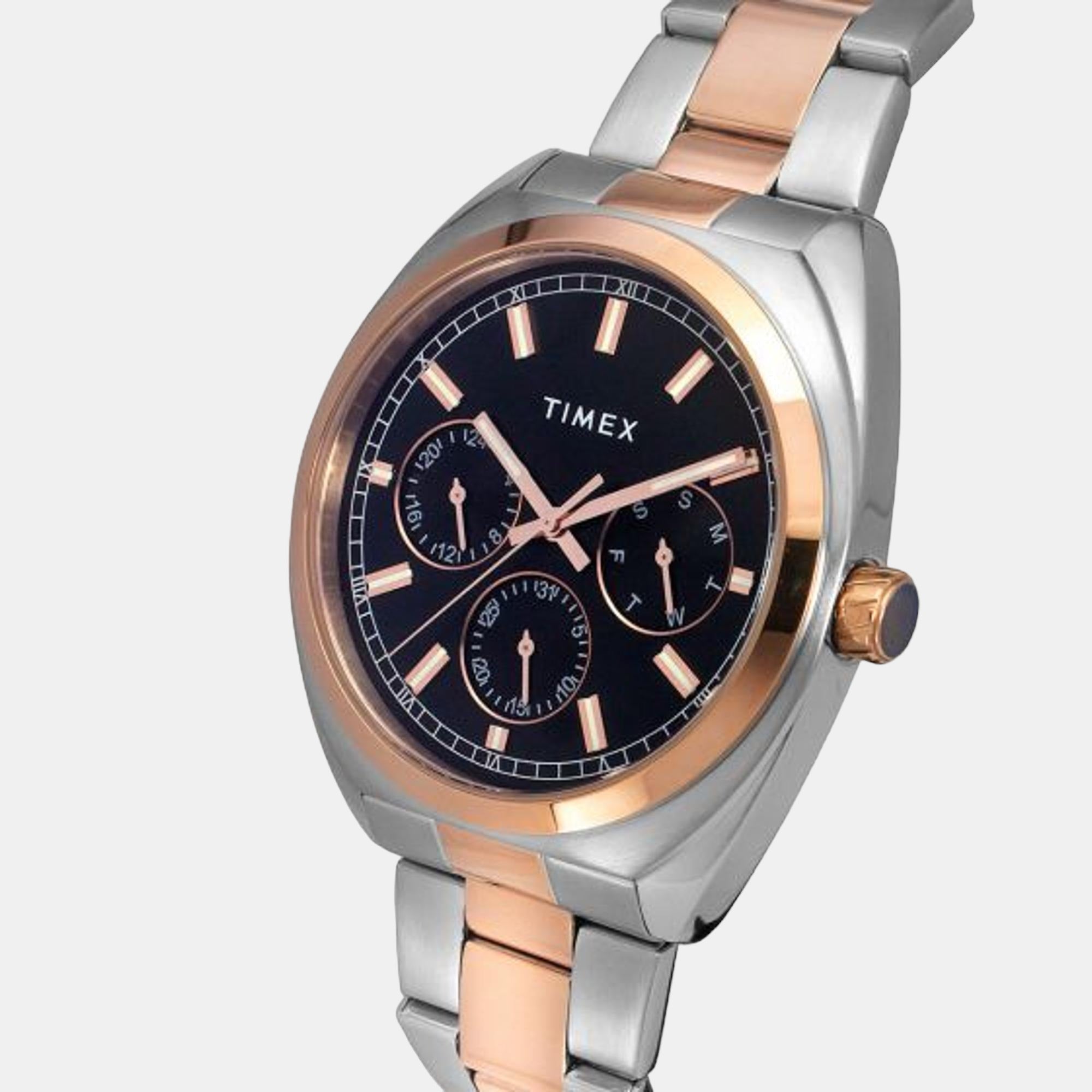 E Class Men Quartz Black Dial Chronograph Stainless Steel Watch TWEG22302