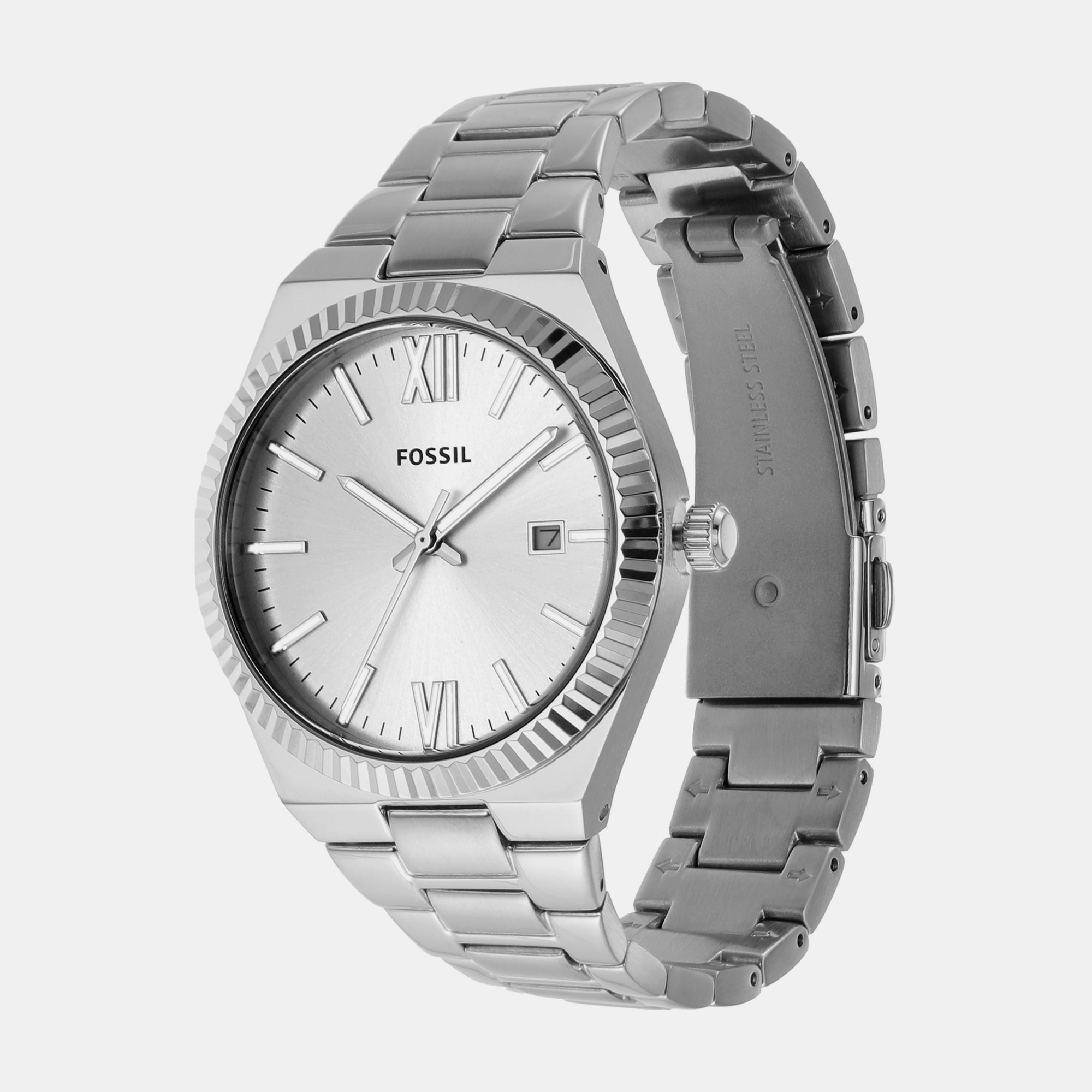 Female Scarlette Three-Hand Date Stainless Steel Watch ES5300