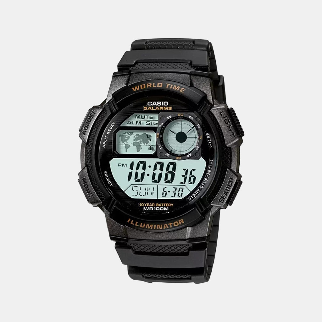 Casio Round Black Digital watch