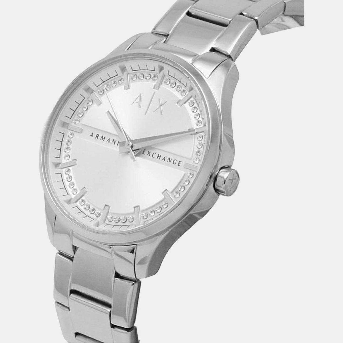 Women's Silver Analog Stainless Steel Watch AX5256