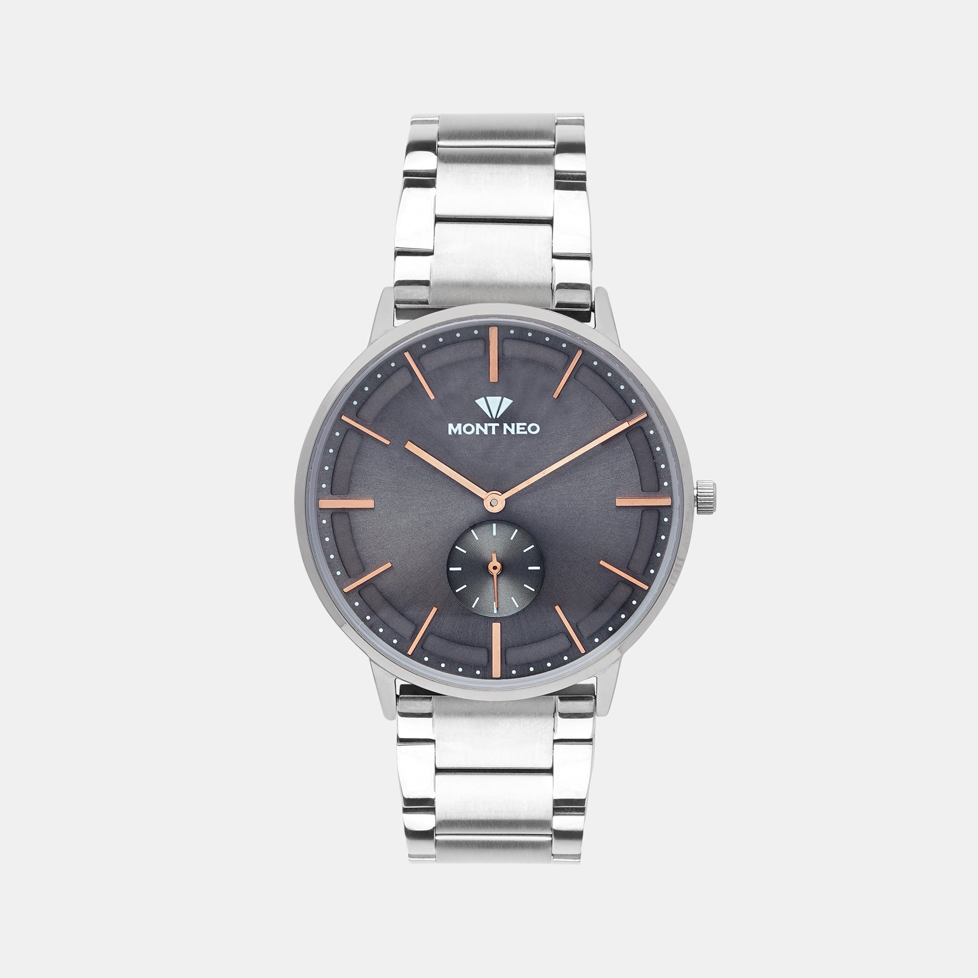 Mont Neo Round Grey Analog watch