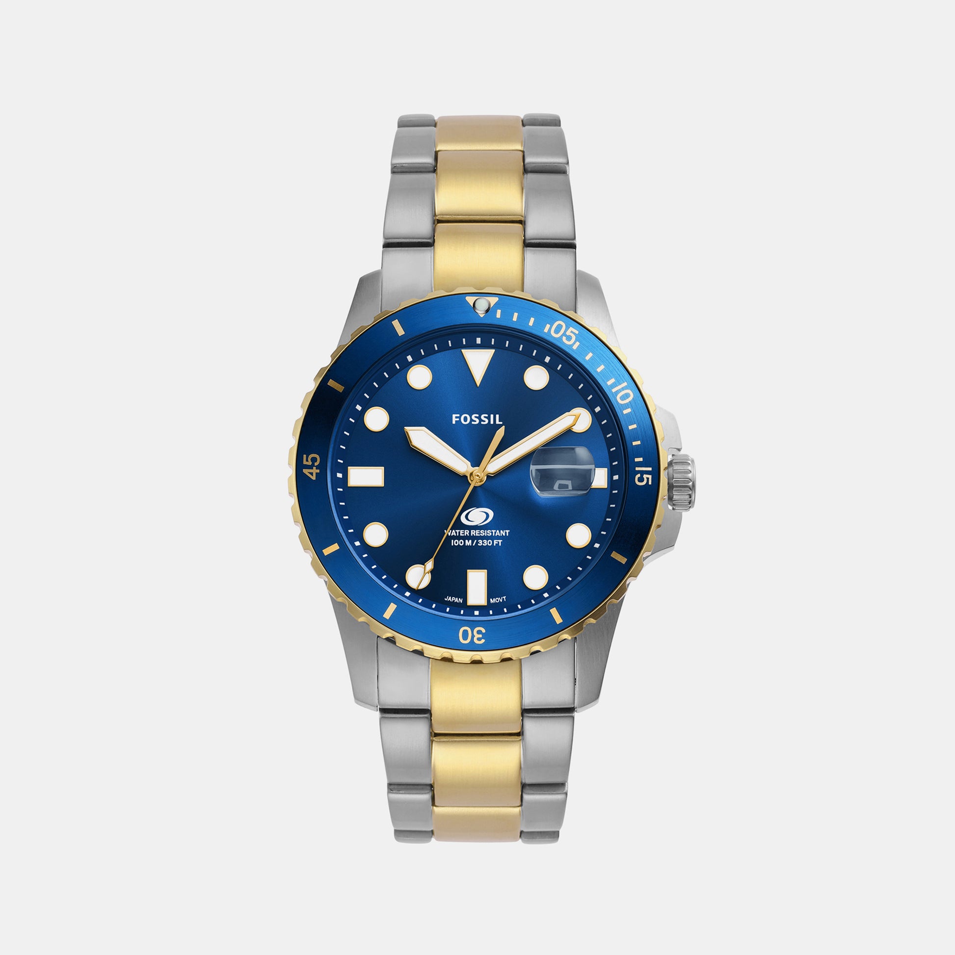 Fossil Fossil Blue Dive Men Quartz Blue Dial Analog Stainless