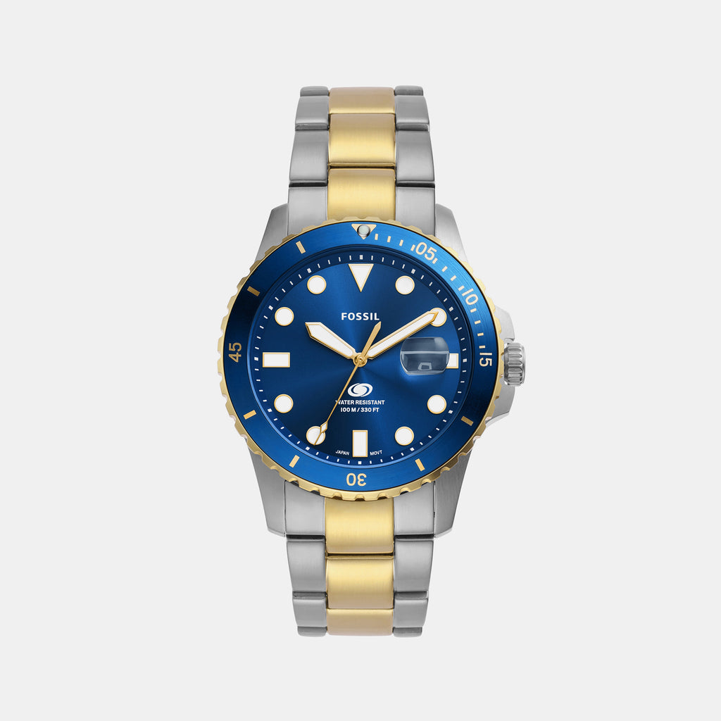 Fossil Round Blue Analog watch