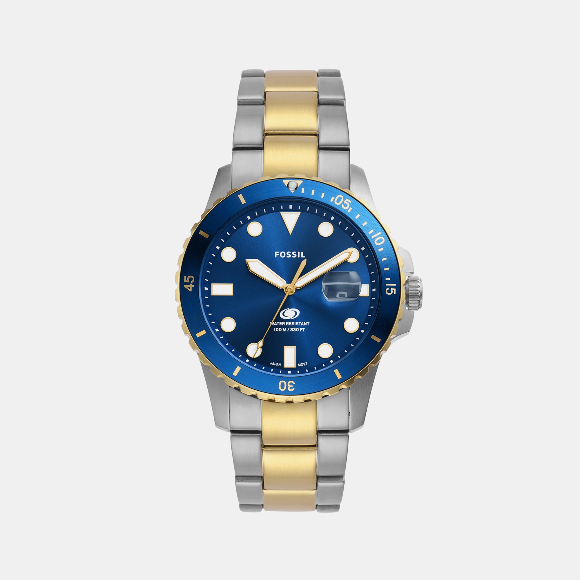 Fossil Round Blue Analog watch