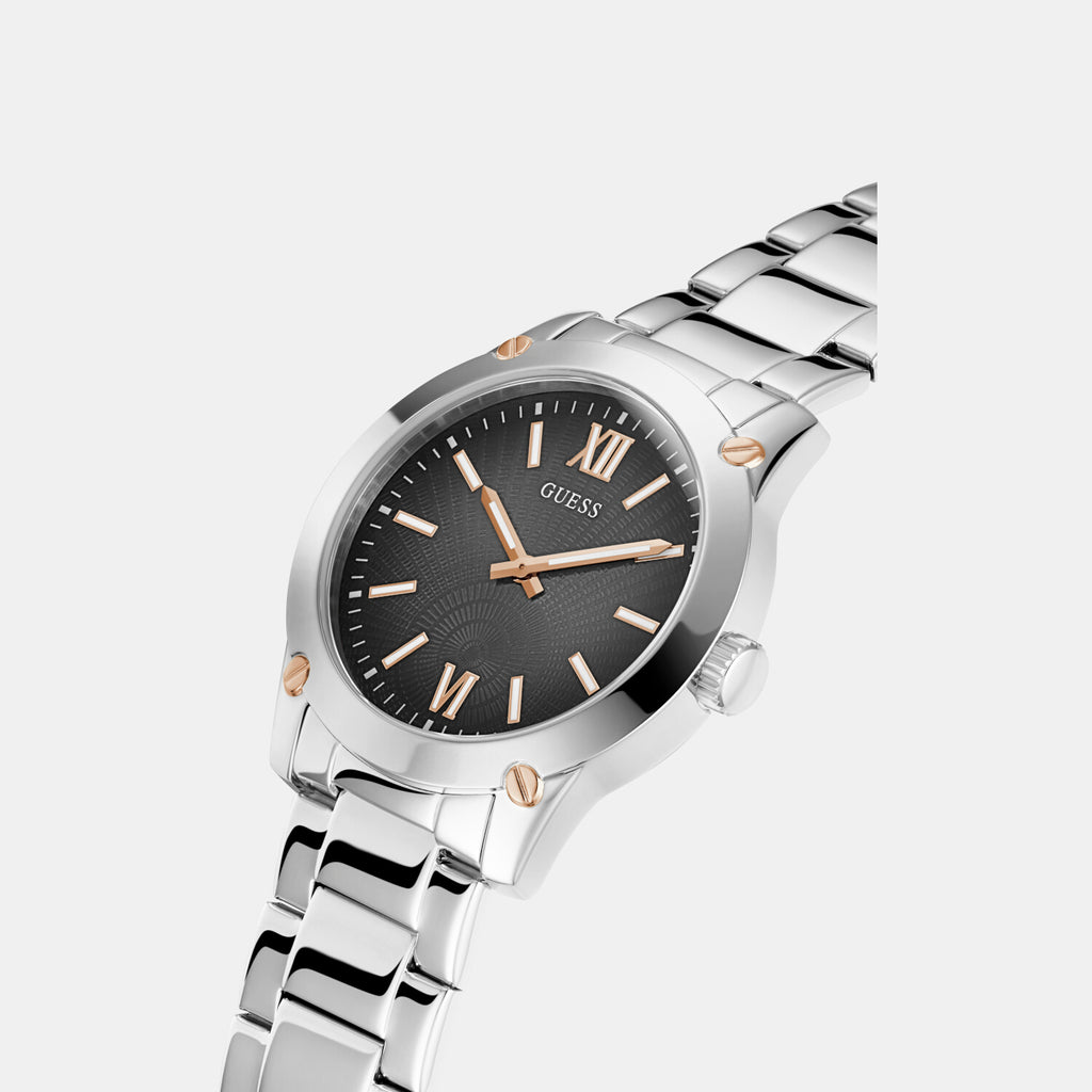 Guess Stainless Steel Round watch