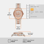 Michael Kors 38 mm Two Tone Quartz watch