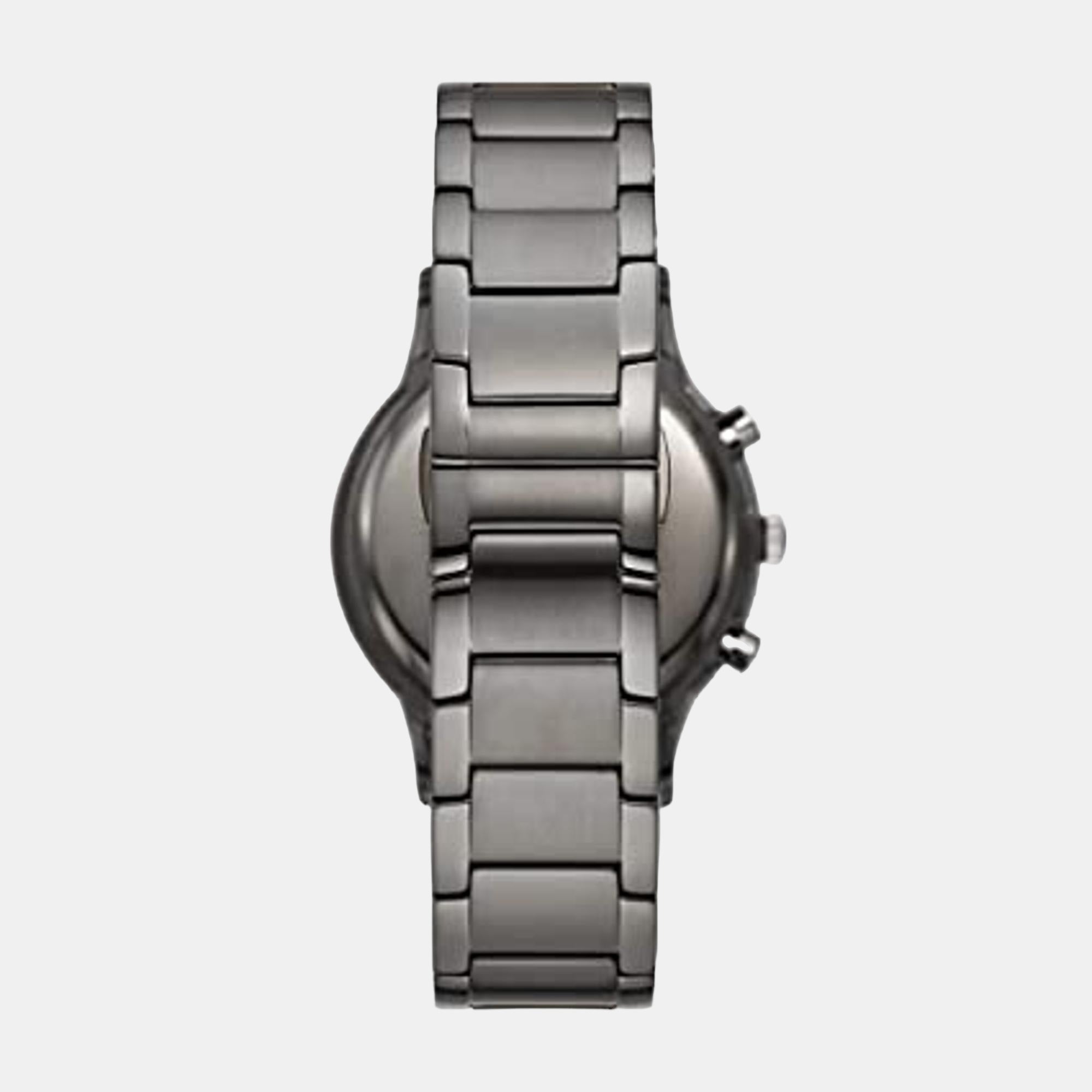 Men Quartz Black Dial Chronograph Stainless Steel Watch AR11531