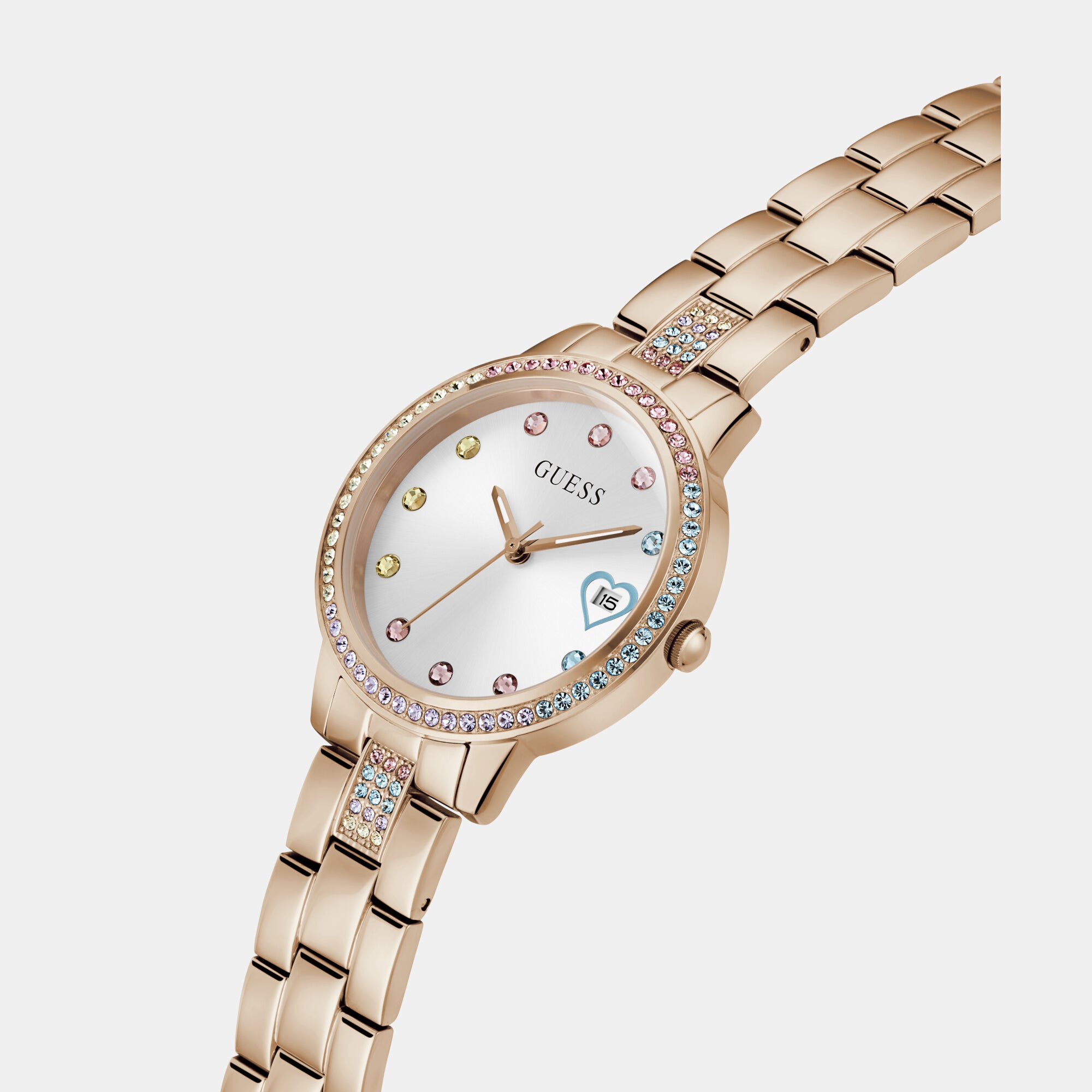 Guess Women Round White watch