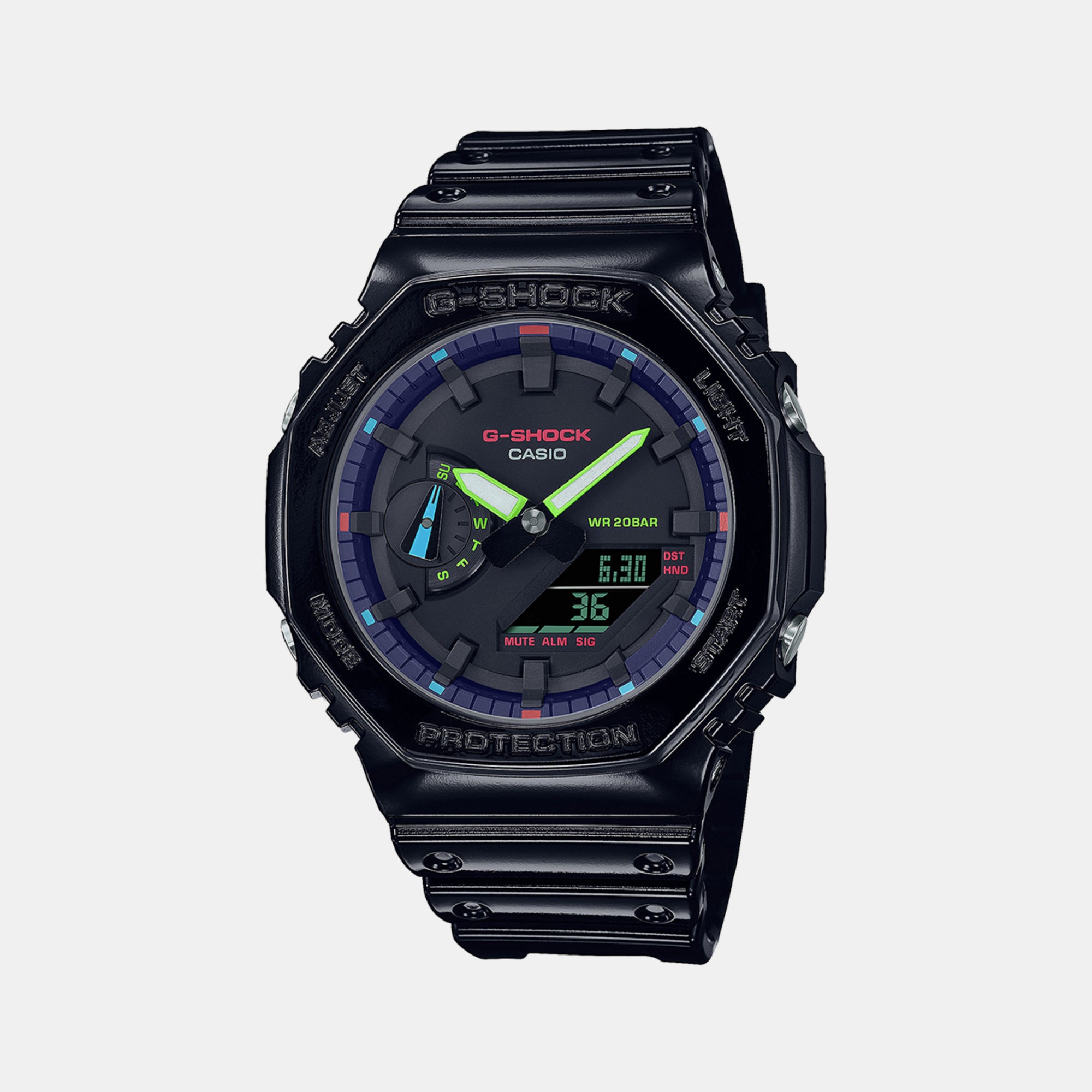 Casio Octagon Black Analog-Digital watch