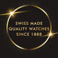 Male Seehof Analog Brass Watch 509833 41 44 20