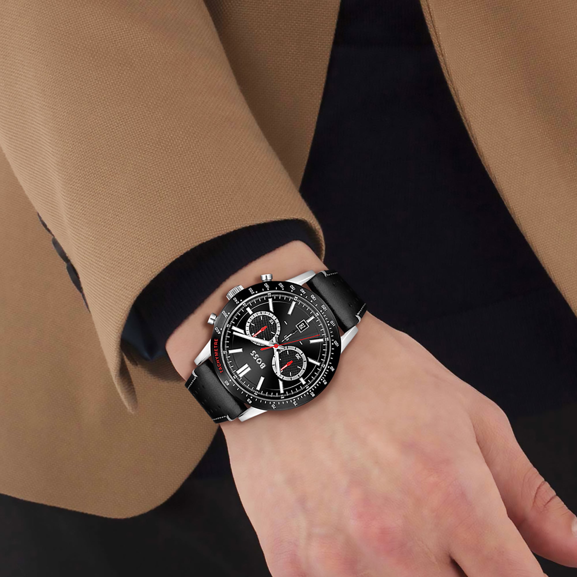 Boss Stainless Steel Round watch