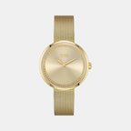 Boss Round Yellow Analog watch