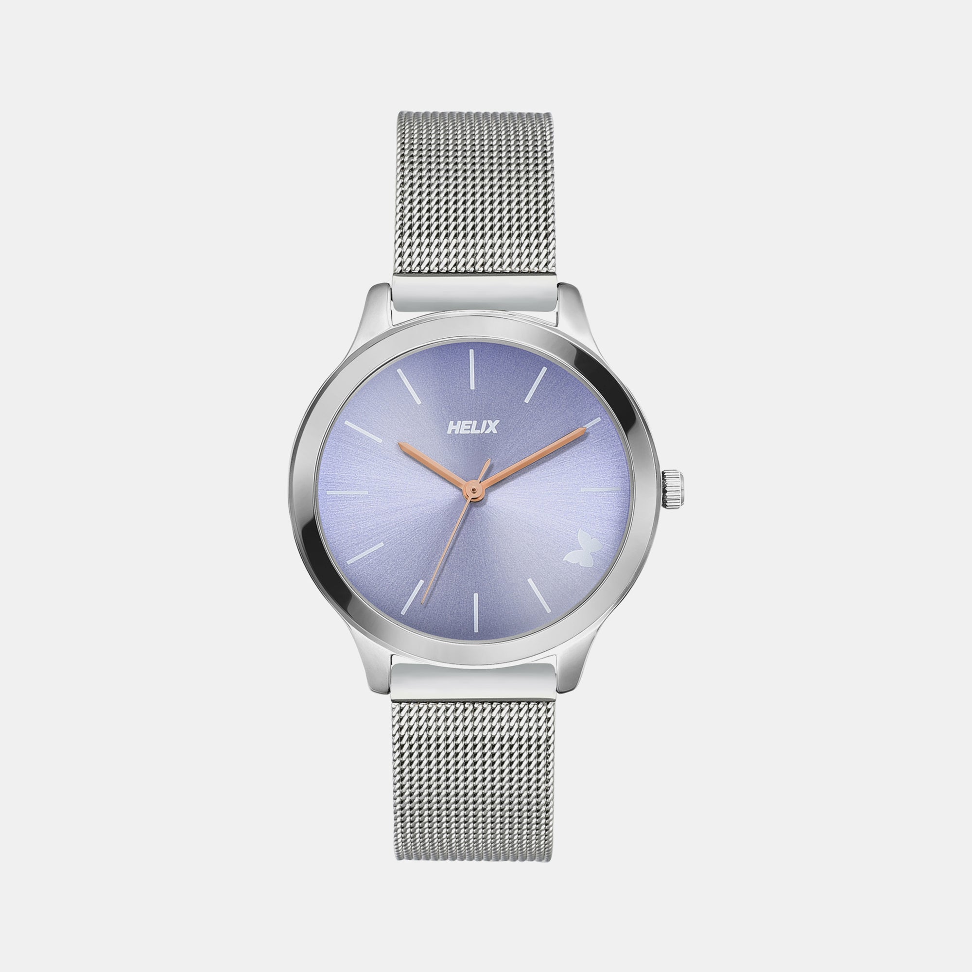 Helix Round Blue Analog watch