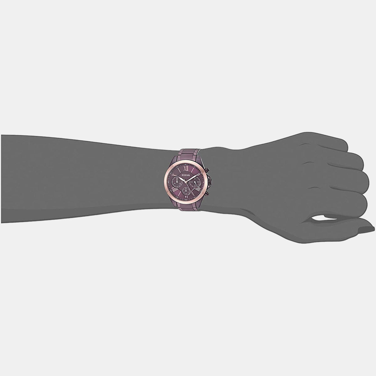 Modern Women Quartz Red Dial Chronograph Stainless Steel Watch BQ3281