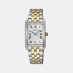 Seiko Rectangular White Analog watch