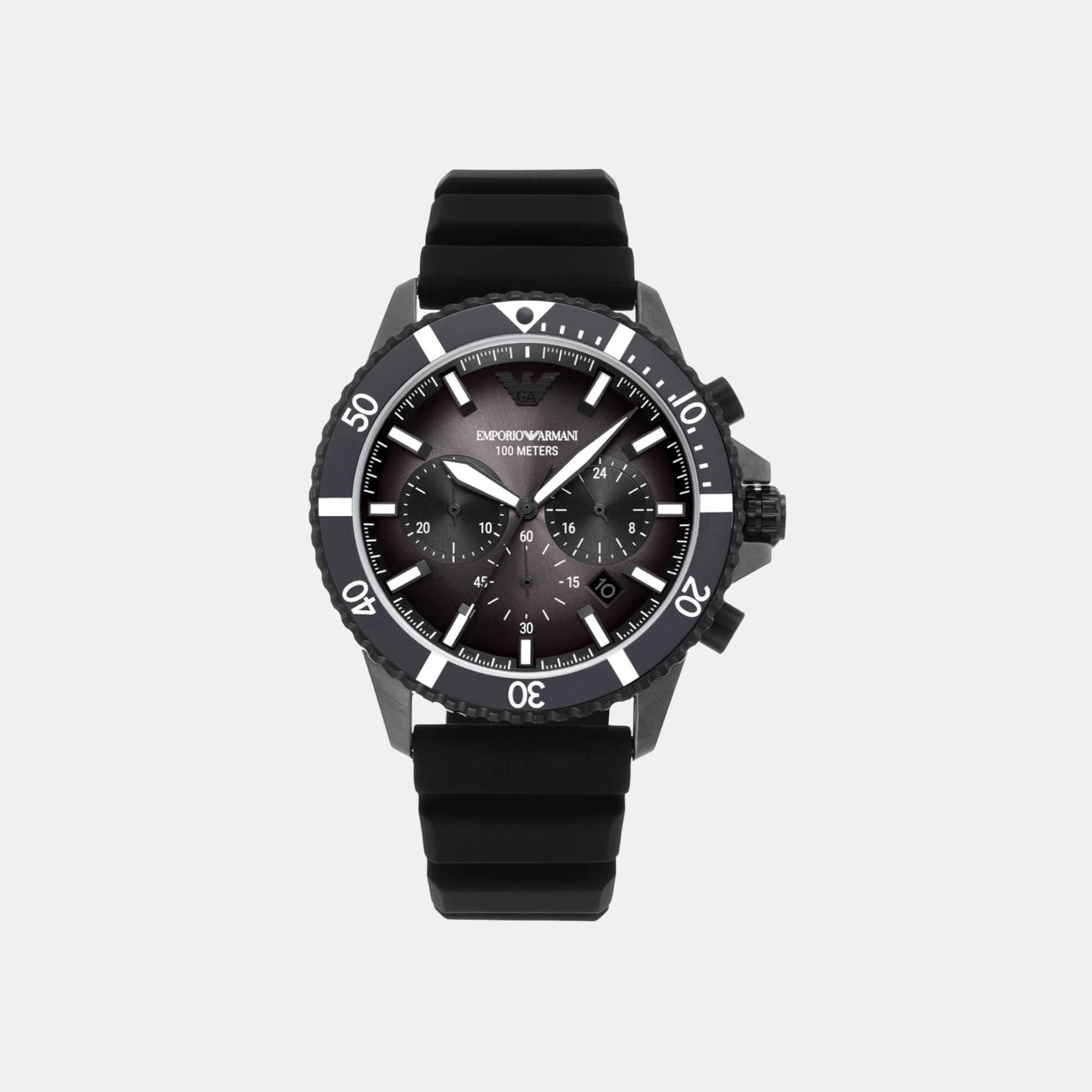 Emporio Armani Male Analog Silicone Watch | Emporio Armani – Just