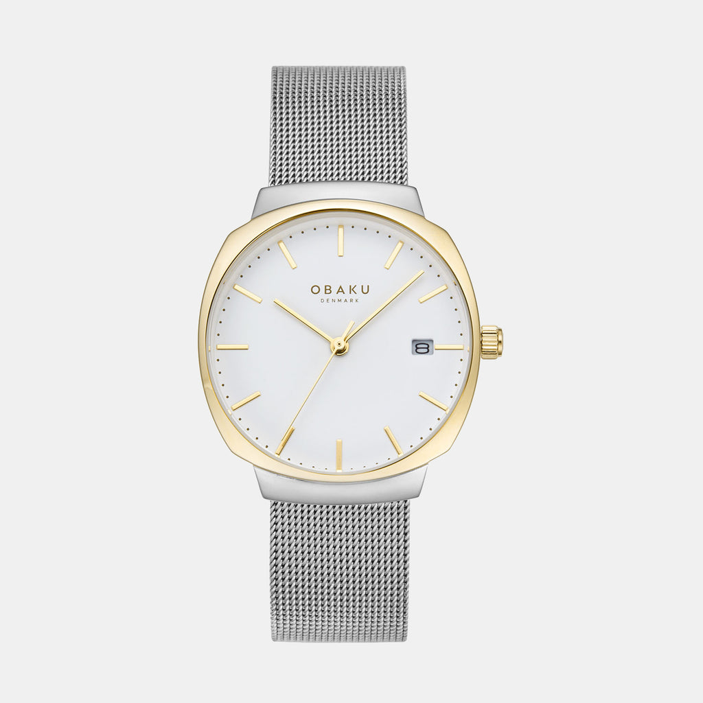 Obaku Round Silver Analog watch