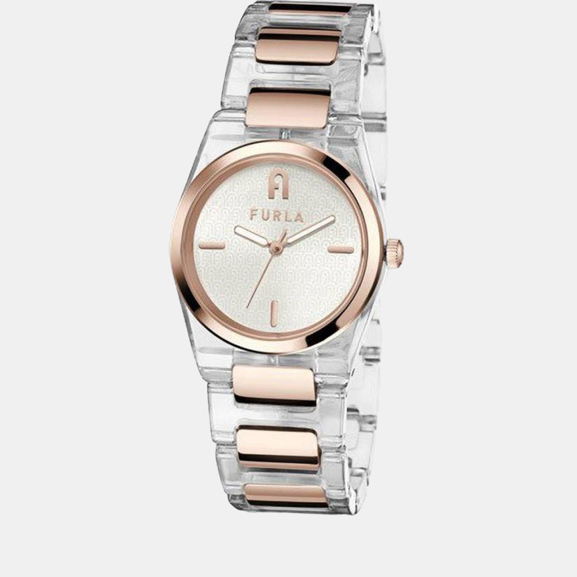 Women Quartz Silver Dial Analog Stainless Steel Watch WW00028004L3