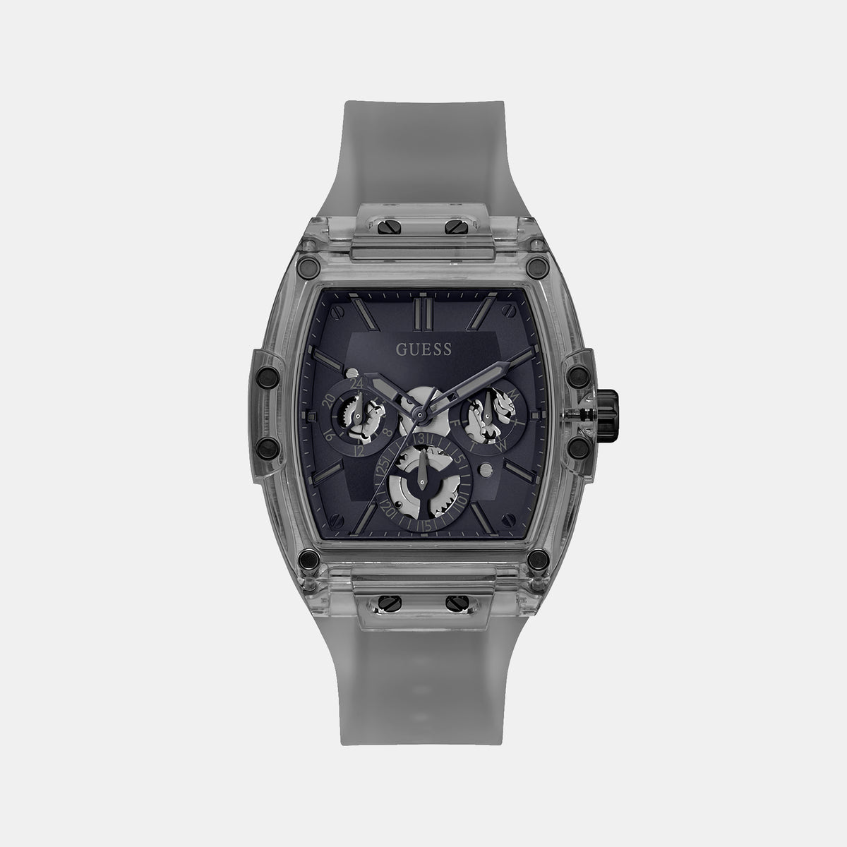 Guess Rectangular Blue Chronograph watch