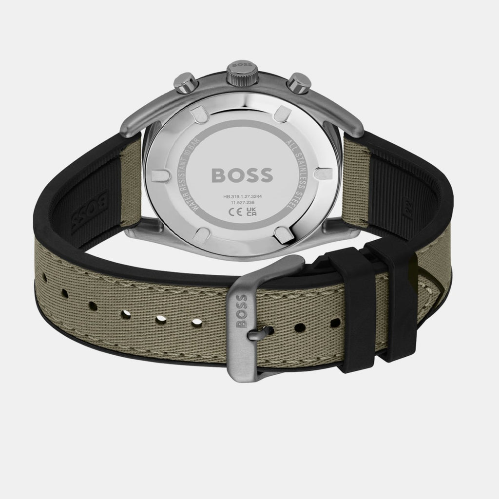 Boss Men Round Green watch