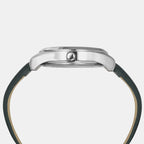 Timex Leather Silver watch