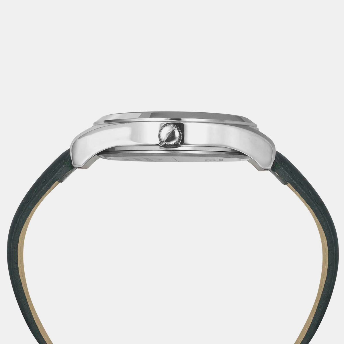 Timex Leather Silver watch