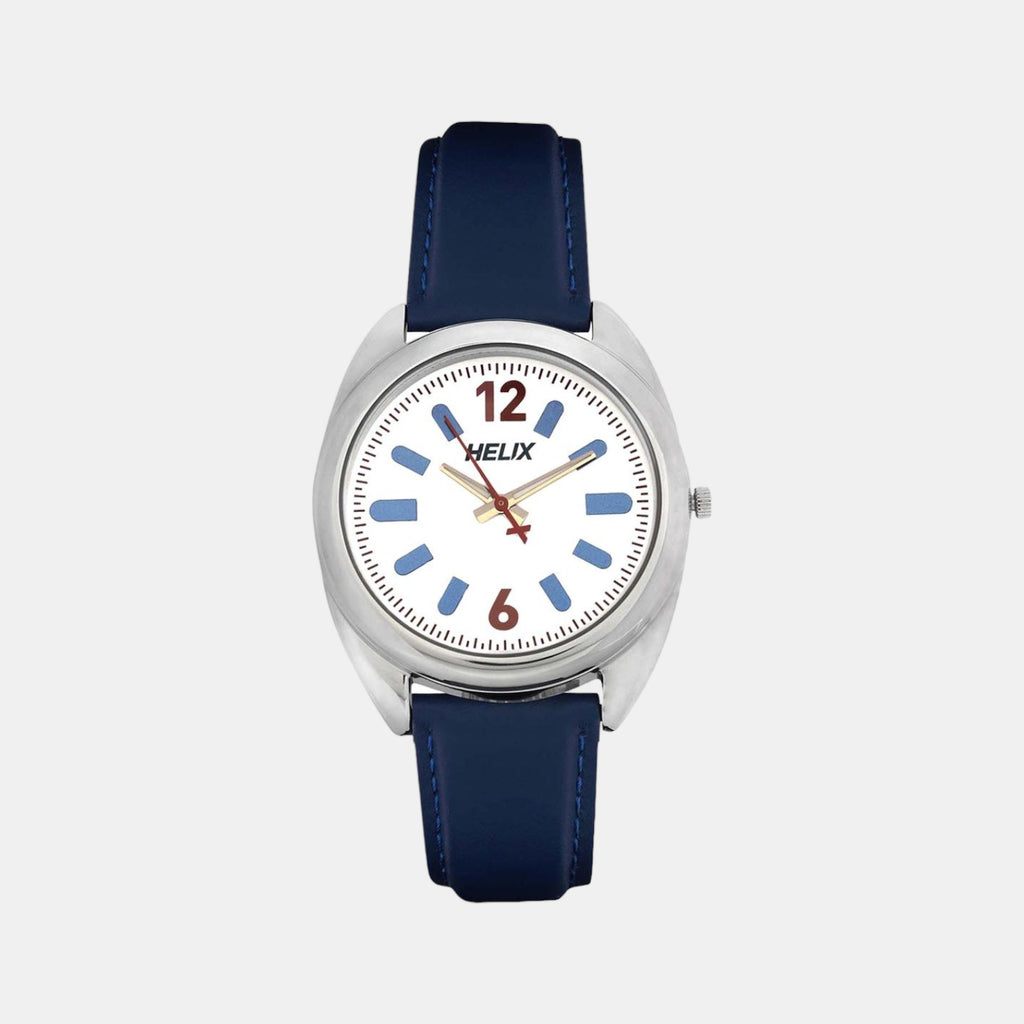 Helix Round White Analog watch