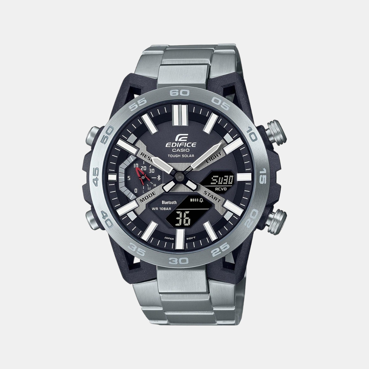Edifice Male Analog-Digital Stainless Steel Watch Ed564 – Just In Time