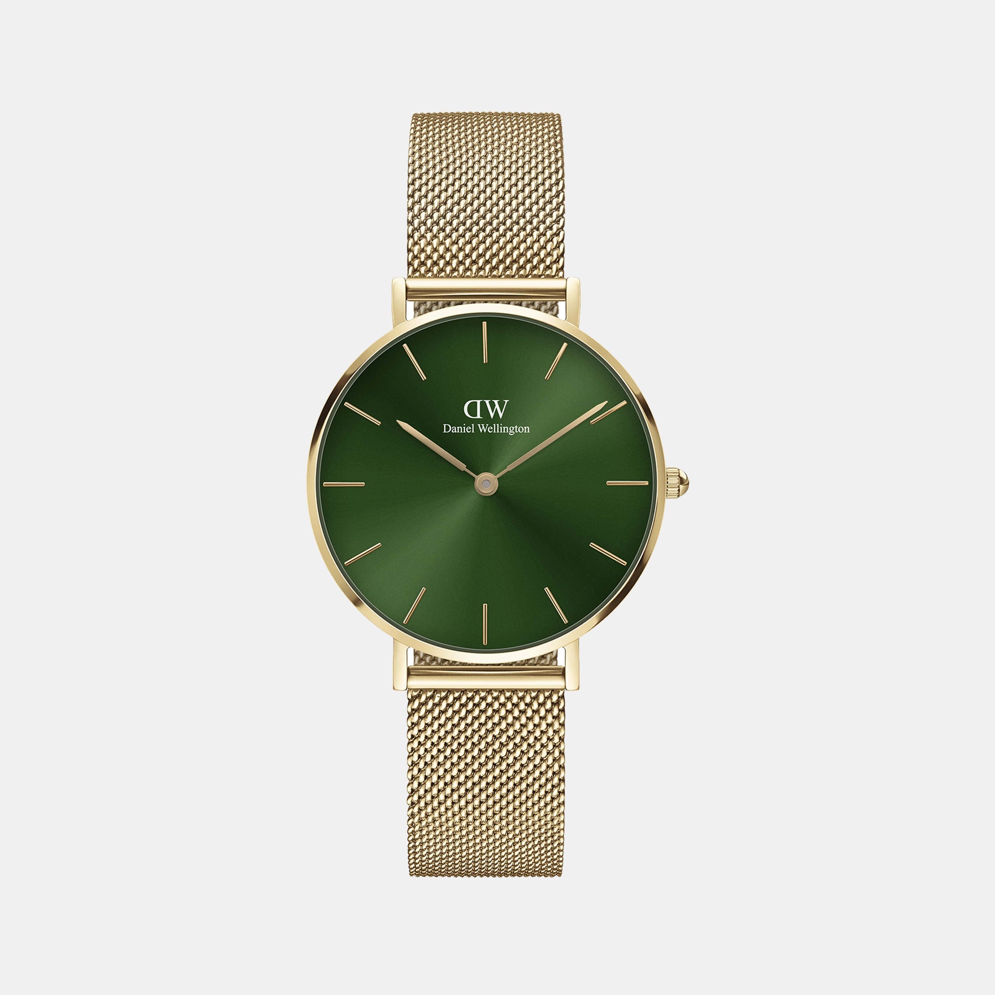 Petite Female Green Analog Stainless Steel Watch DW00100480