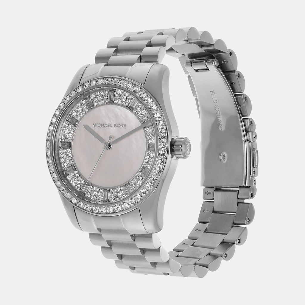 Michael Kors Women Round Silver watch