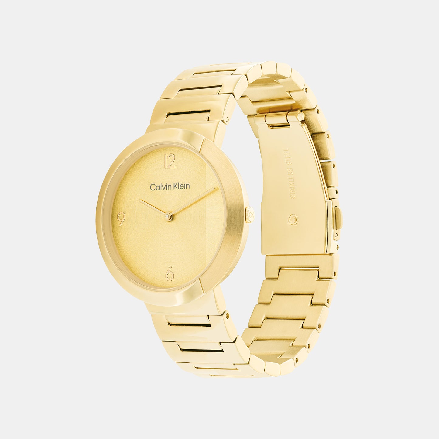 Unisex Gold Analog Stainless Steel Watch 25200290