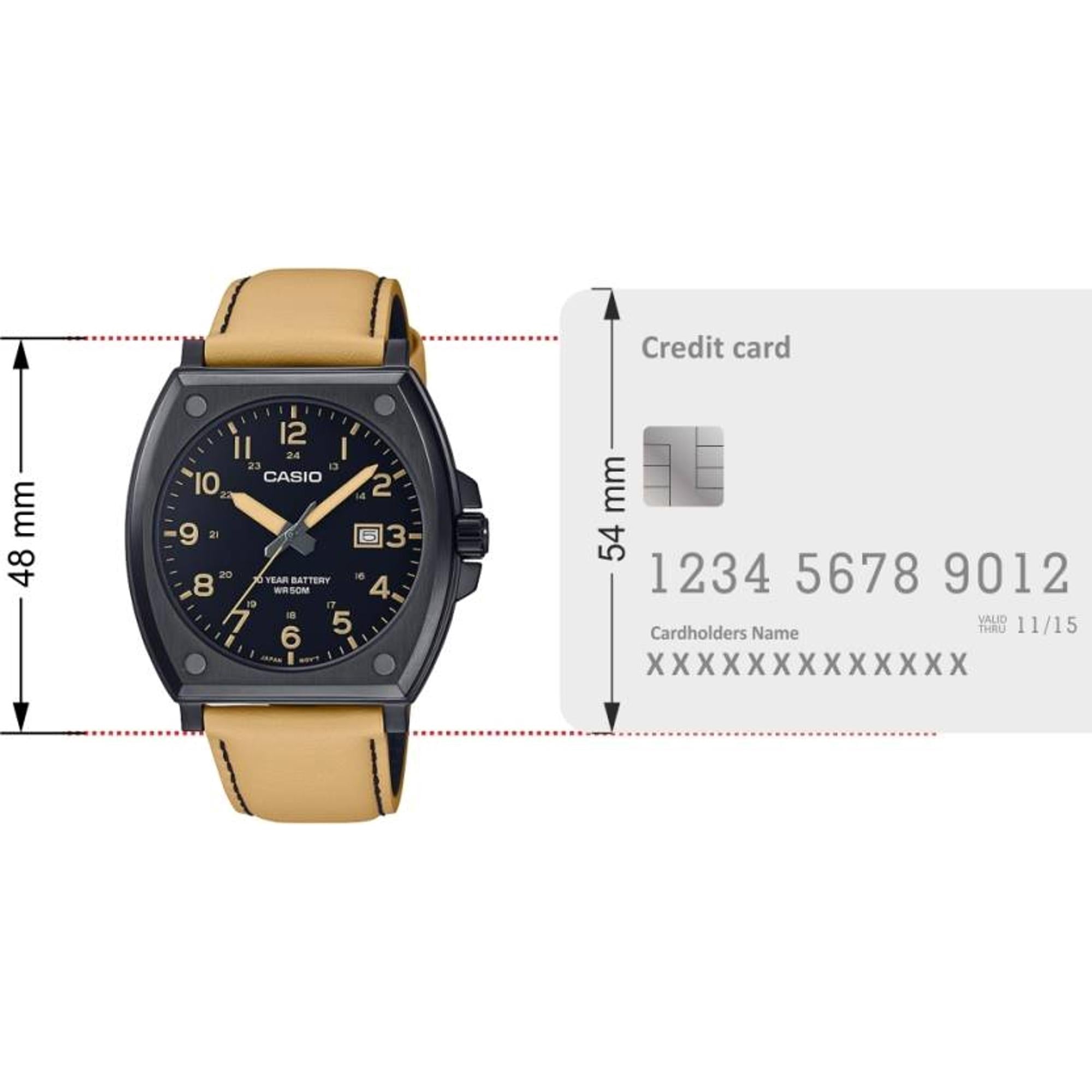 Enticer Men Quartz Black Dial Analog Leather Watch A2121