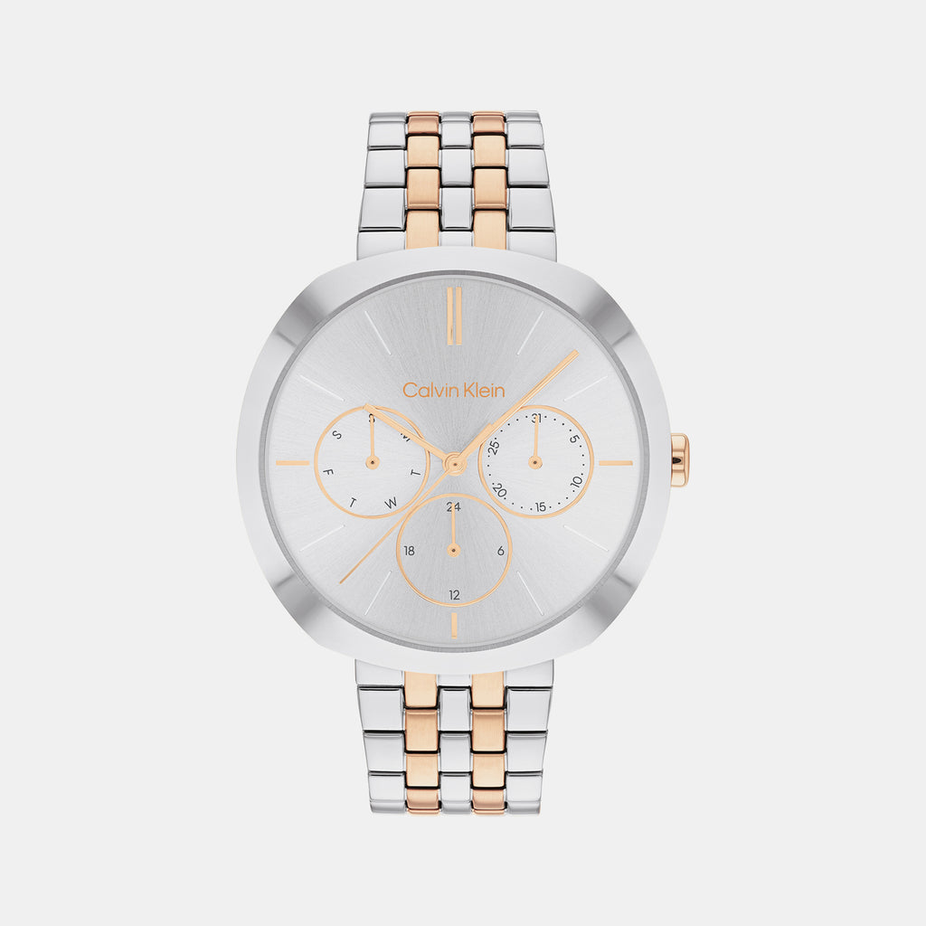 Calvin Klein Round Silver Chronograph watch