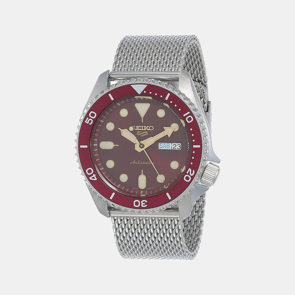 Seiko Round Red Analog watch
