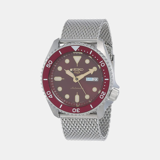 Seiko Round Red Analog watch