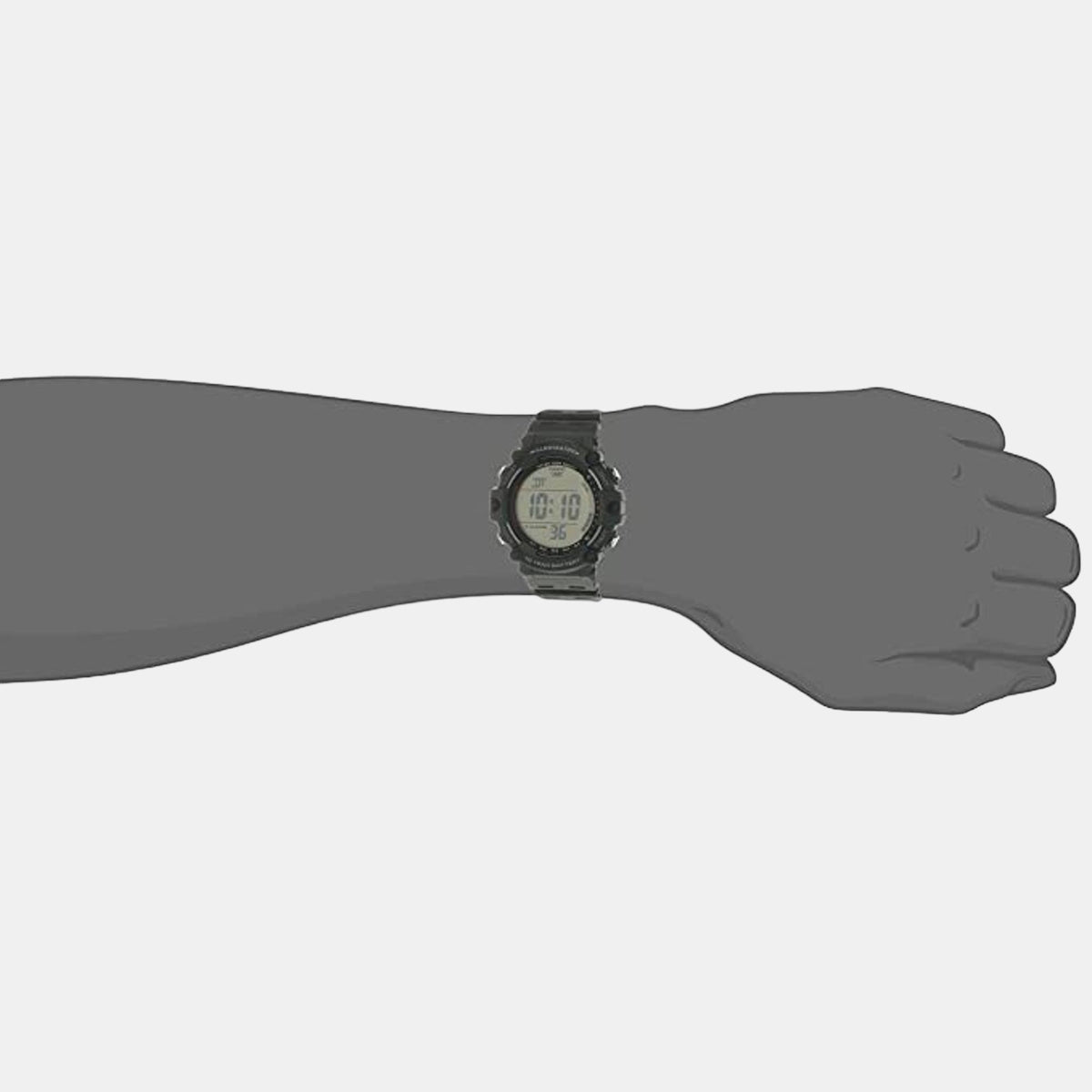 Youth Men Quartz Black Dial Digital Resin Watch D218