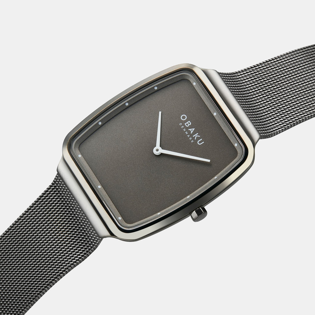 Obaku 34 mm Rectangular Quartz watch