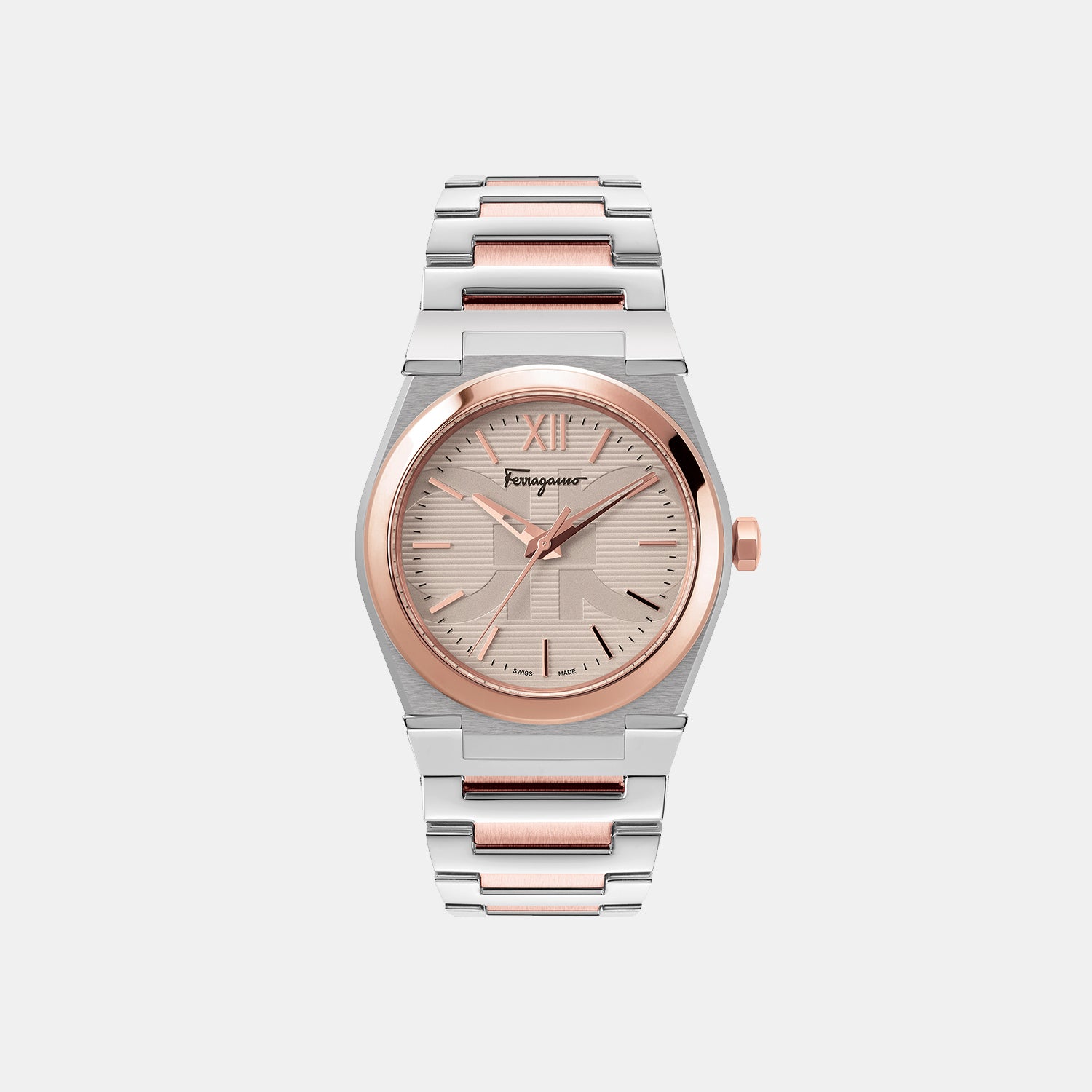 Ferragamo Round Beige Analog watch